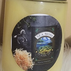 100 % Organic Pineapple Sea Moss Gel - Irish Sea Moss-  Sea Moss Superfood -