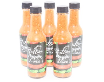 Stallion Pepper Sauce - Homemade Hot Sauce - Scotch Bonnet Peppers    5   5oz Bottle