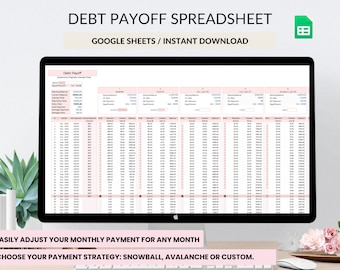 Debt Snowball Spreadsheet: Payoff Tracker (Google Sheets)