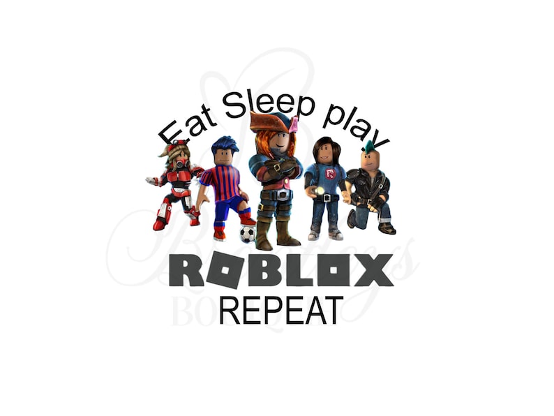 Eat Sleep Roblox Design, PNG, Sublimation, Roblox, Roblox Design, T-shirt Design, image 1