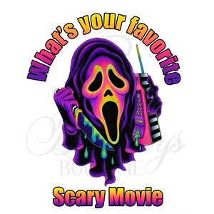 Horror Movie Design, Halloween Design, Instant Download, Digital File, Horror Movie, Sublimation, Scary Movie, Png