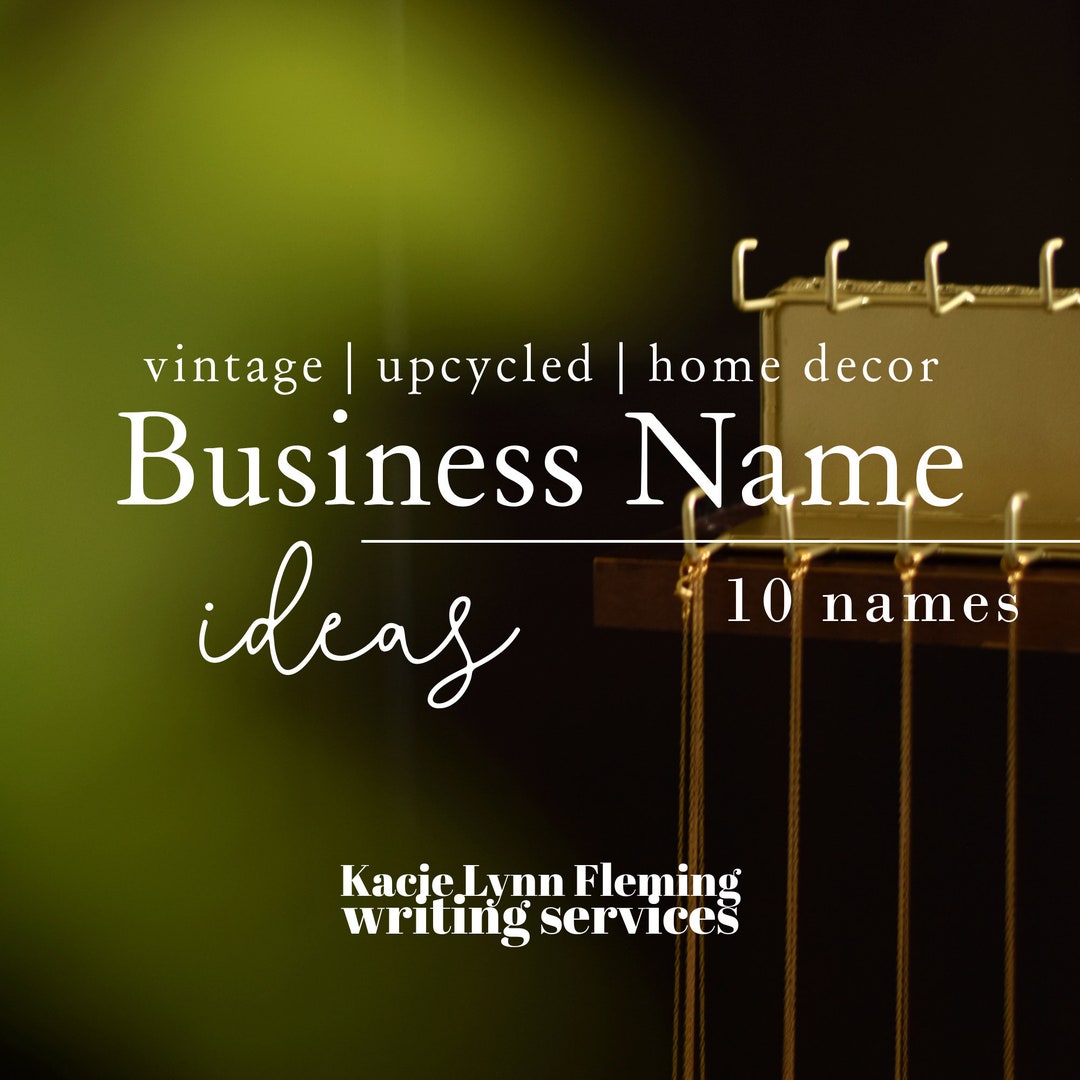 Vintage Home Decor Business Name Ideas Home Decor Business - Etsy