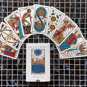 Tarot imprimible Descargar baraja completa 78 cartas Marsella Antigua  adivinación francesa Clarividente Lectura Nigromancia psíquica Oculta A04 -   México