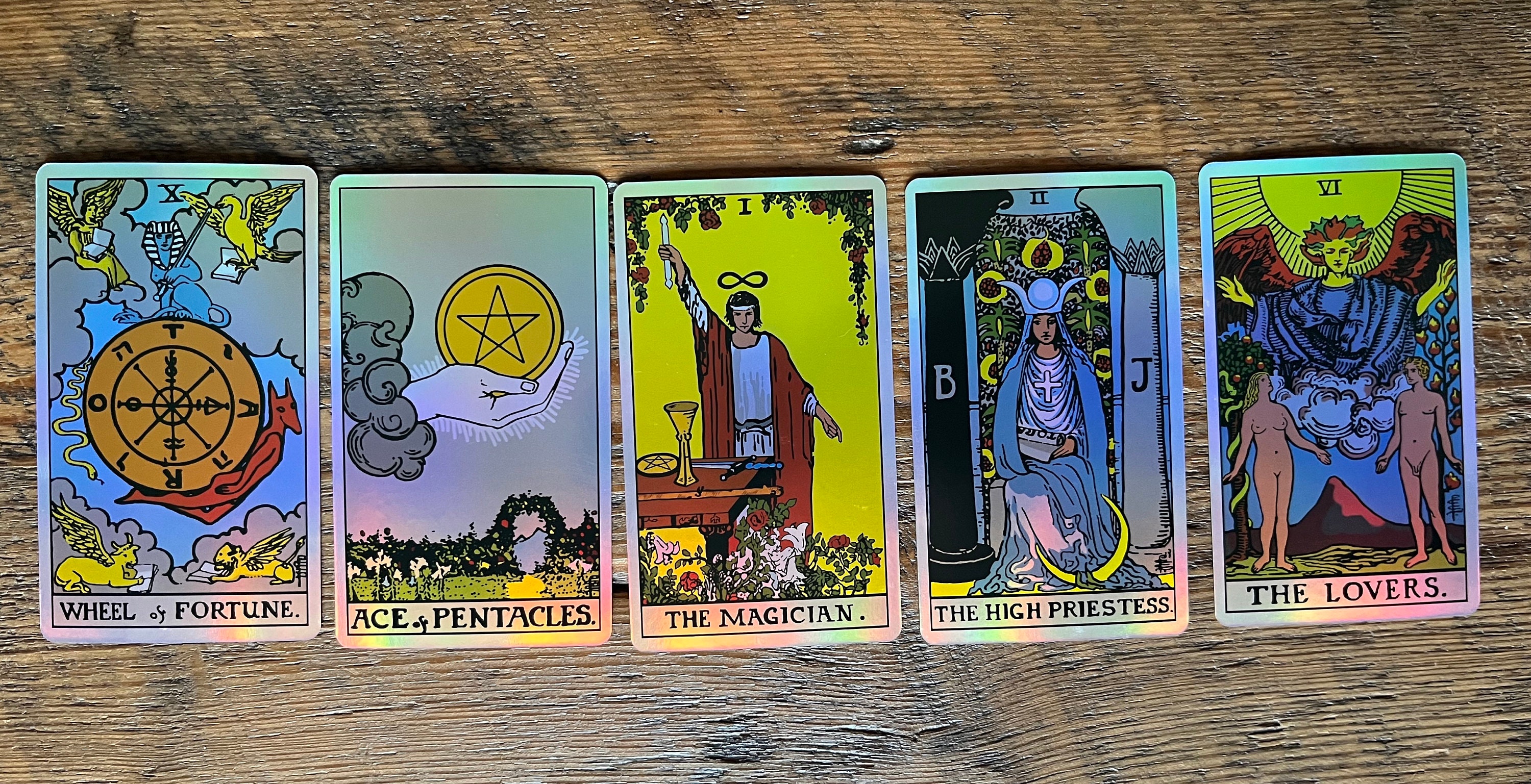 Holo Tarot Holographic Tarot Deck & Guide Made in USA Etsy