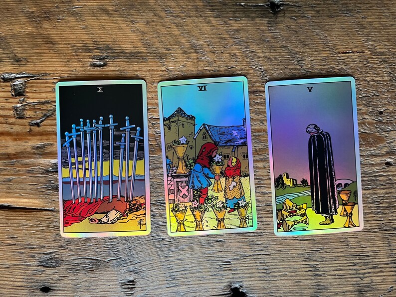Holo Tarot Holographic Tarot Deck & Guide Made in USA Etsy