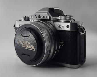 Tampa de lente de câmera personalizável – Presente de capa de lente personalizada para fotógrafos e criadores