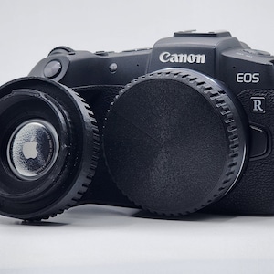 Locking Body Cap With Hidden AirTag Compartment for Canon RF-Mount Cameras
