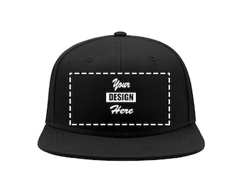 Custom Snapback Hat Embroidery Design with Digitizing or Text