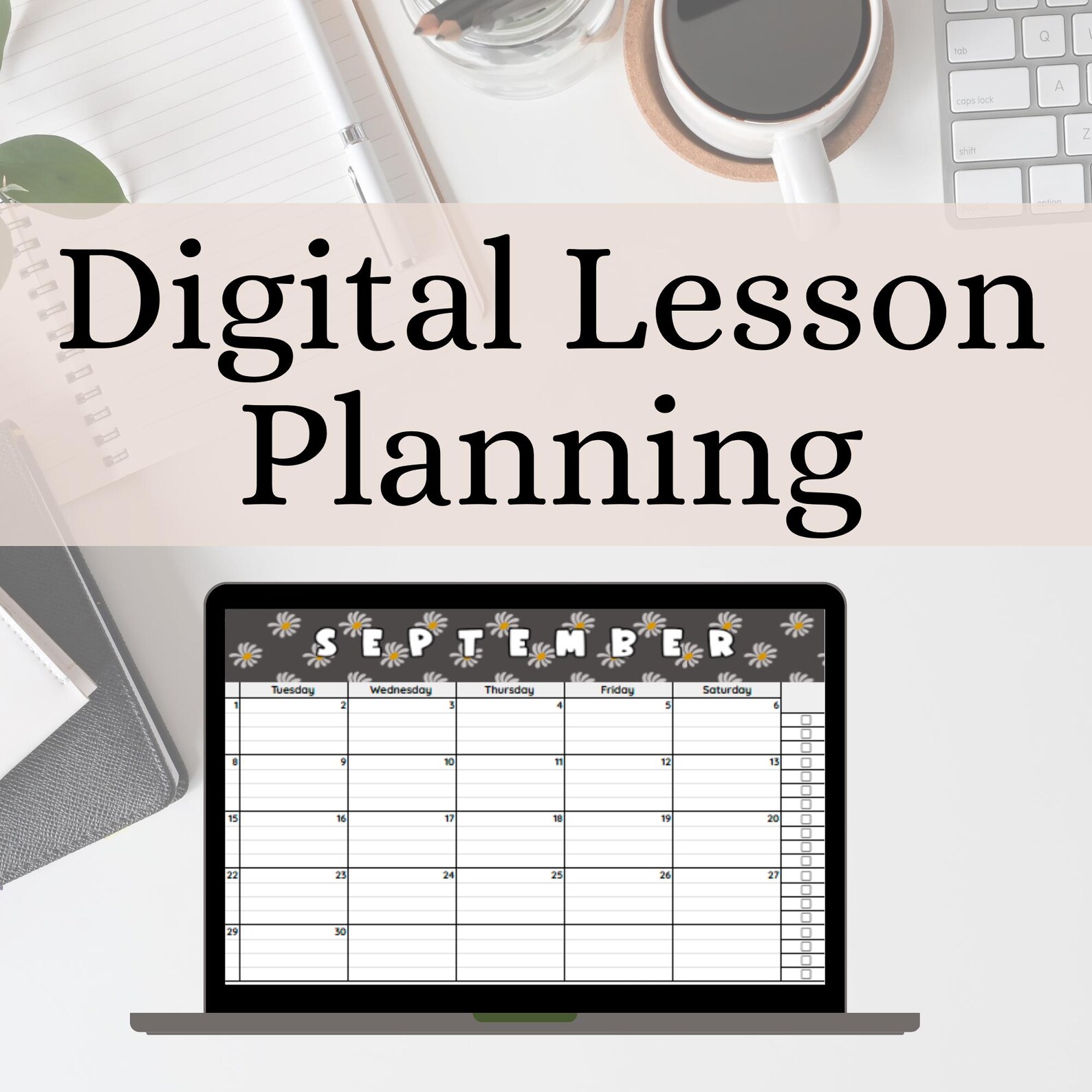 Digital Lesson Plan Template - Etsy