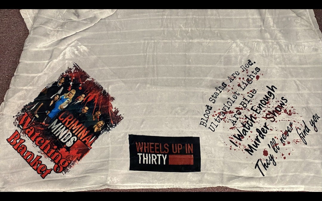 Criminal Minds Watching Blanket Etsy