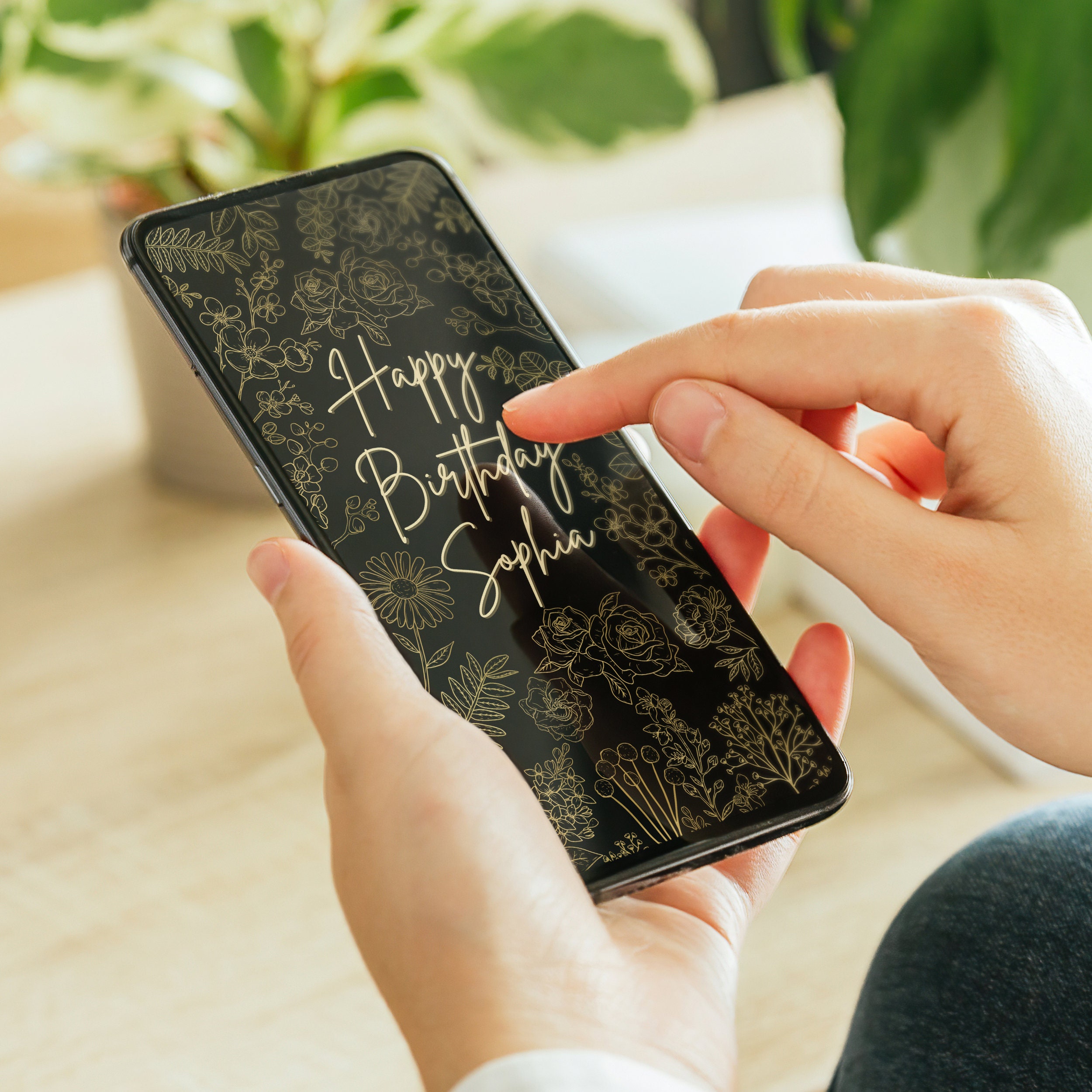 Animated Birthday Card Template for Mobile Phone. Contemporary - Etsy UK