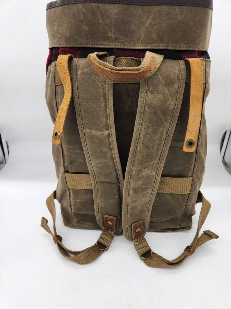 Rustic Backpacking Pack The Rocky Mountain Roll Top Backpack- Explorer Series - Rustic Western ...