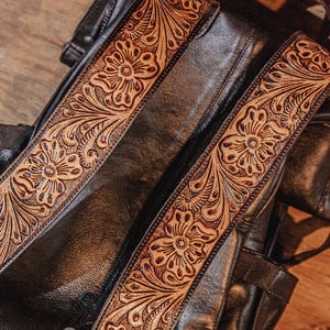 leather diaper backpack diaper bag western backpack handmade ranch hand (1)