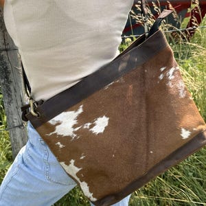 Cowhide Pride- Crossbody / Backpack  -  Rustic Western Leather Backpack - Handcrafted, Durable, and Stylish Backpack for Everyday Use