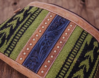 Torebka skórzana Hunter - torba na ramię w stylu western - rustykalny plecak ze skóry w stylu western - ręcznie robiony, trwały i stylowy plecak