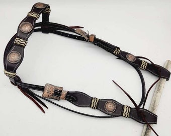 Rancher Rawhide- Browband Leather Headstall