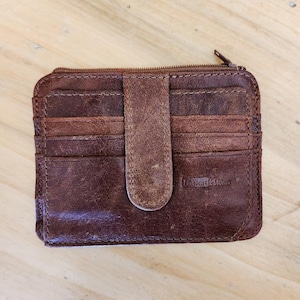Schlanke Leder-Geldbörse für Outdoor-Begeisterte | Stilvoll und Funktional - Leder Portemonnaies - Tolle Geldbörsen Für Sie und Ihn - Handgefertigtes Leder