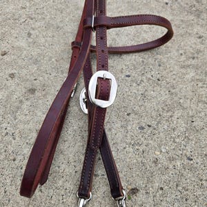 Rancher Quick Change- Browband Headstall - Western Headstall - Western Bridle- Leather Horse Tack - Ranch Hand Premium Leather Headstall