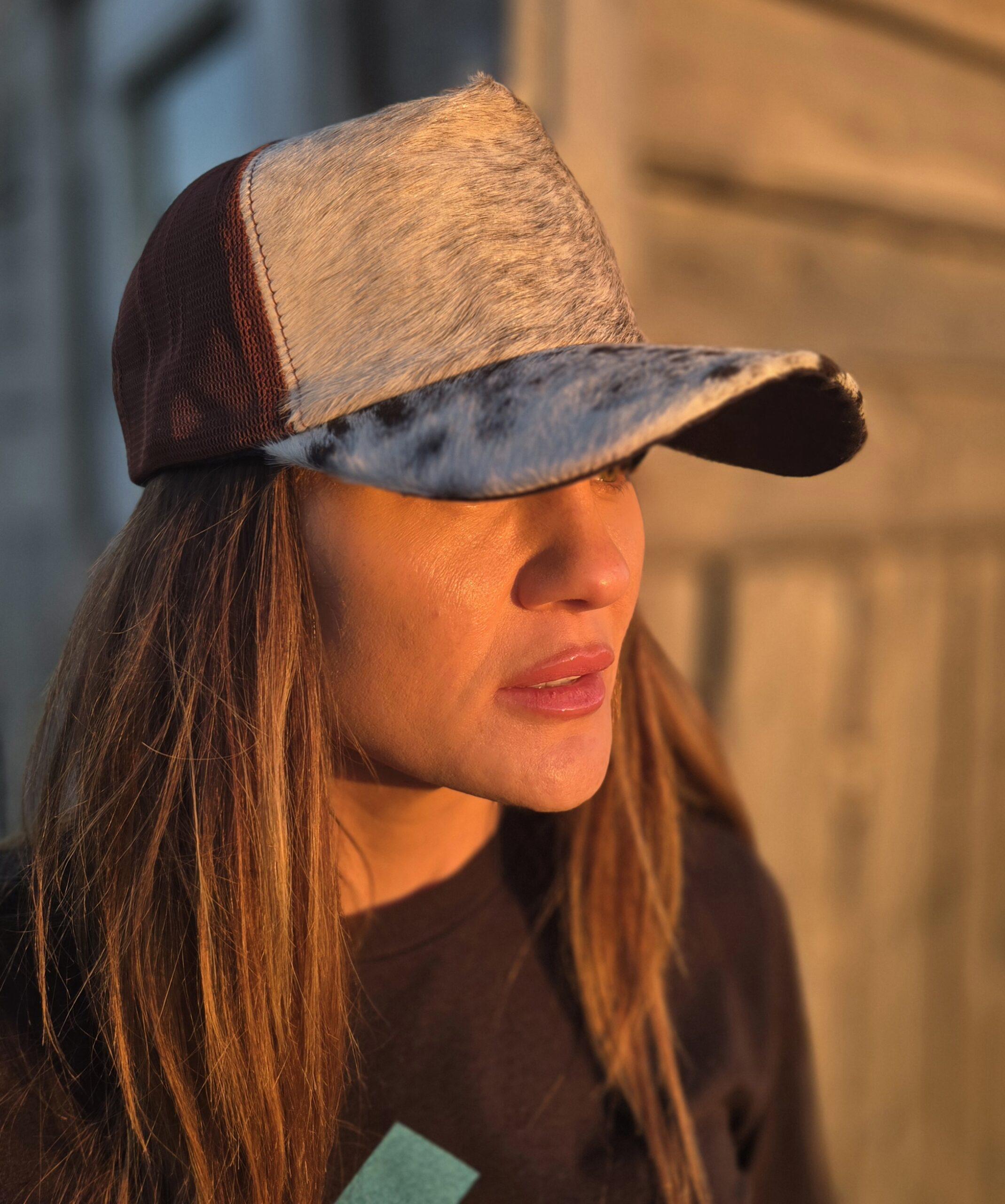 ONE OF A KIND  Large Handmade Cowhide / hair on hide Witch hat Very Unique Cowhide Hat. This is Truly a Hat for the Person  main image 4