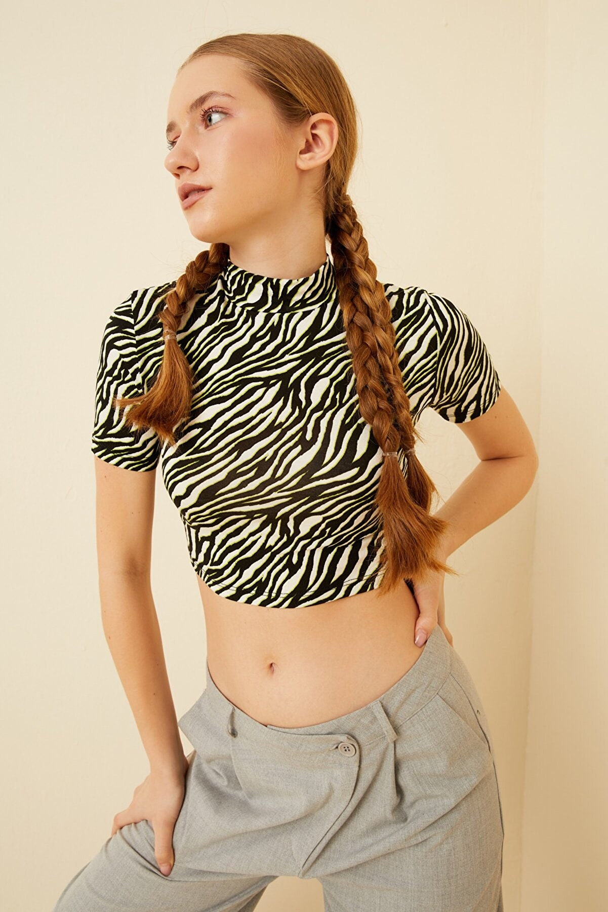 Zebra Print Top