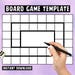 Blank Board Game Template: DIY Printable Party Game Planner (PDF ...