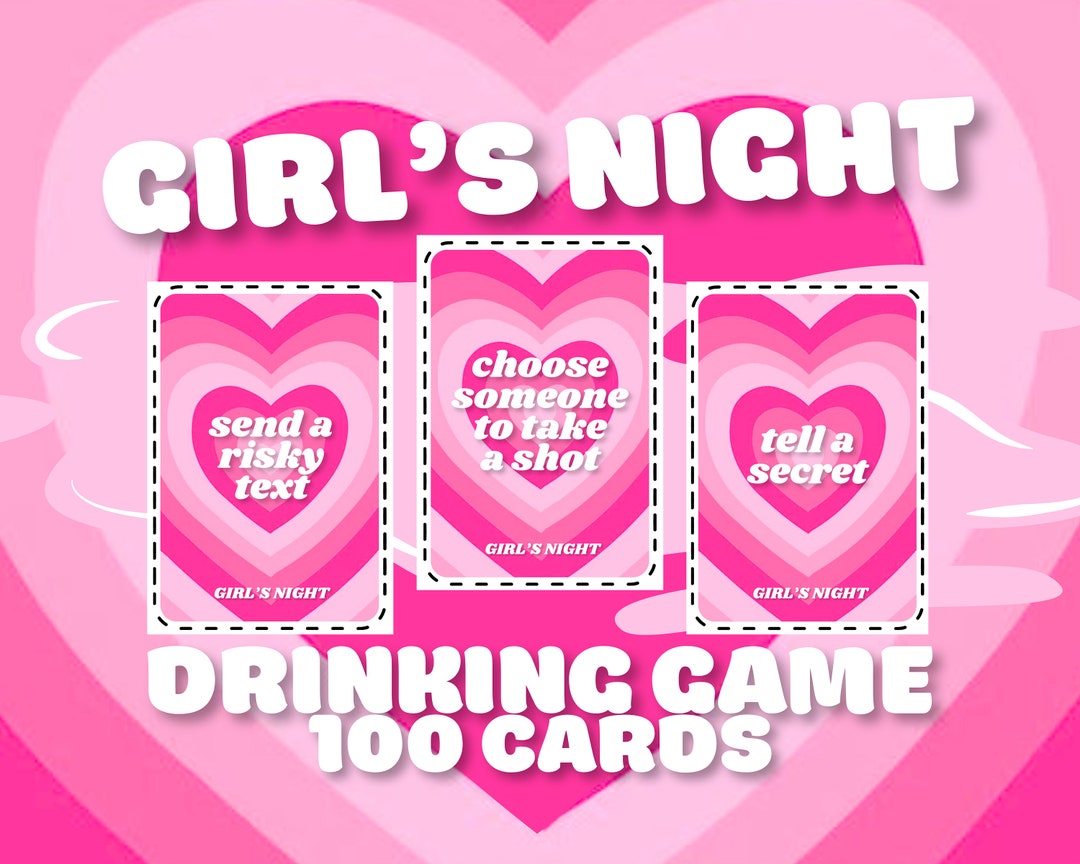 Girl's Night Drinking Game for Adults, Girl Group Party Game Printable ...