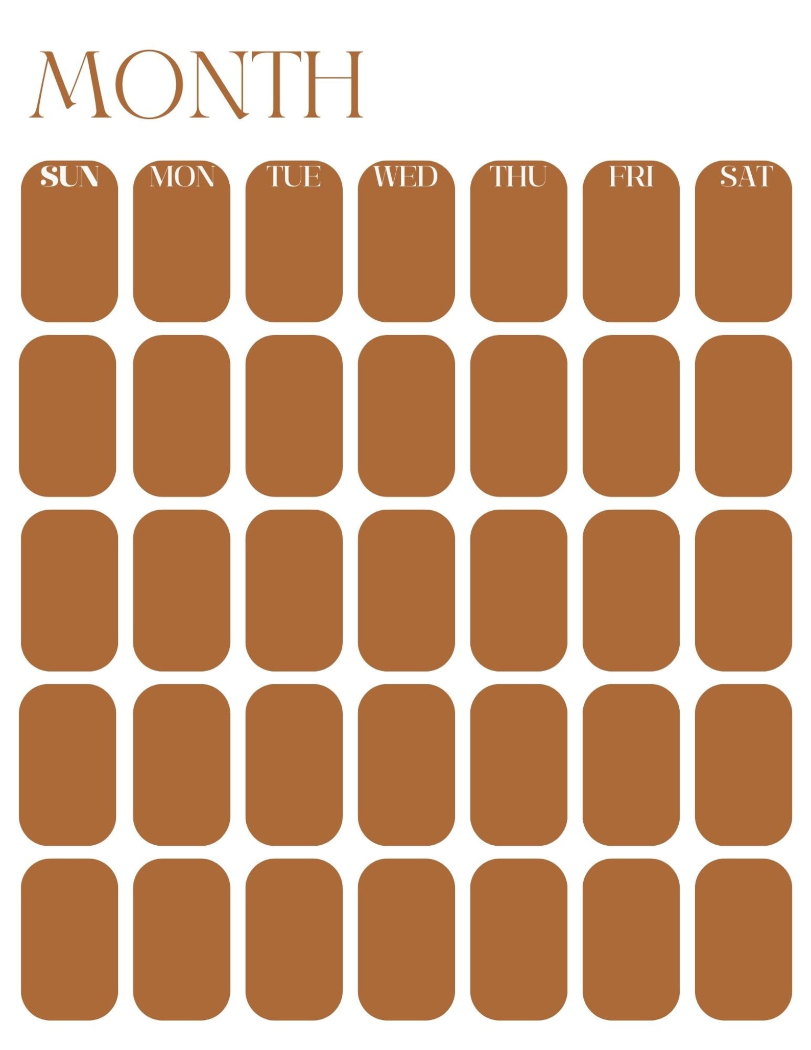 Minimalist Brown Aesthetic Planner Bundle Printable| Minimalist Brown ...