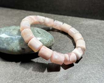 Bracciale in agata naturale a fiore pieno