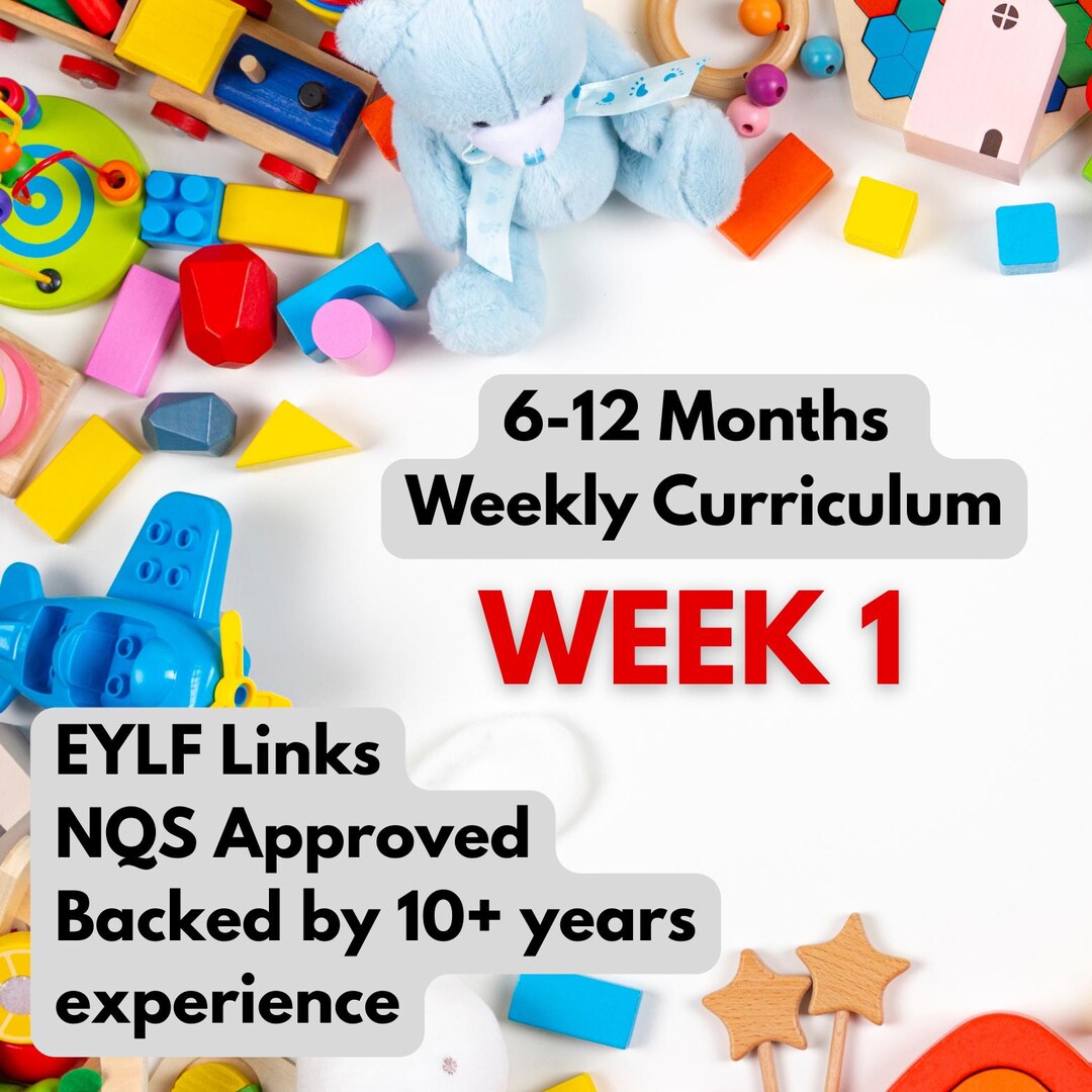 6-12 Month Learning Curriculum EYLF Linked Program for Early Childhood ...