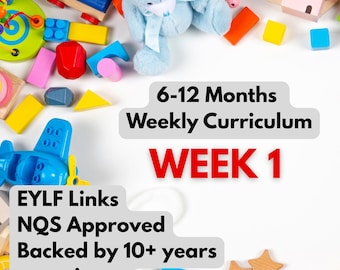 6-12 Month Learning Curriculum Programme lié à l'EYLF pour l'éducation et l'accueil de la petite enfance, outil d'apprentissage pour enseignants et éducateurs