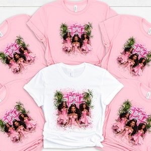 Youth Pink Baby Doll T-shirt, Black Girl Princess Shirt, Princess Mansion Tee, Birthday Party Tee, Princess Vibes Shirt, Dolls Fan Shirt image 8