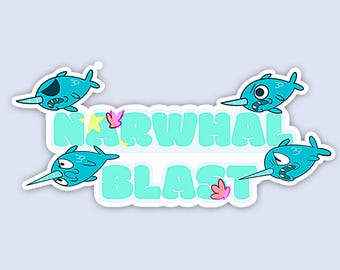 Narwhal Blast Sticker | SVTFOE