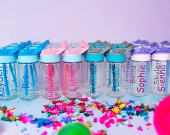 Party Bottles Bulk Sets Personalised Children Back to School Water Bottles Birthday Party