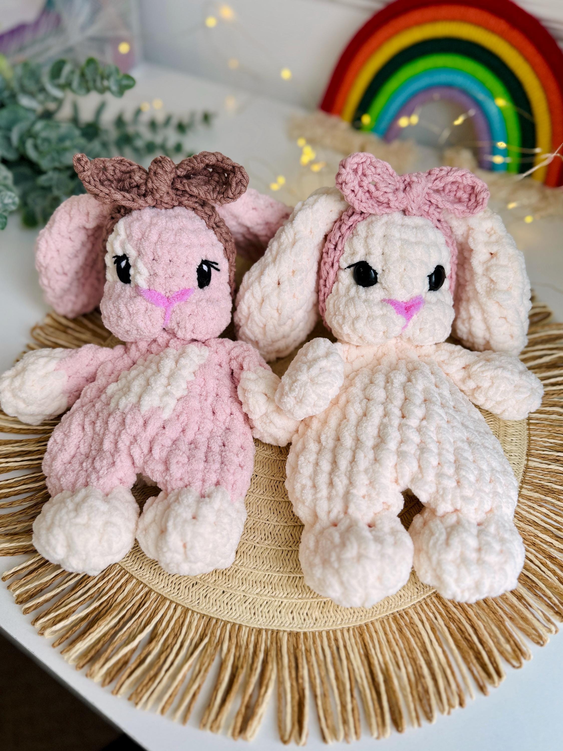 Bunny Baby Lovey, Rabbit Lovey, Animal Lovey, Bunny Blanket, Bunny Stuffed Animal, Toddler Toy, Security Blanket, Neutral Newborn Gift