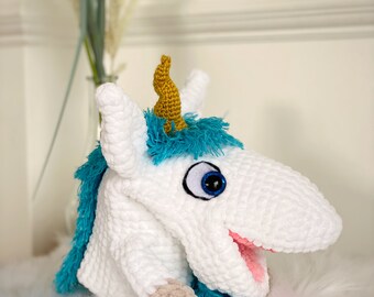 Unicorn Horse Hand Puppet Unicorse