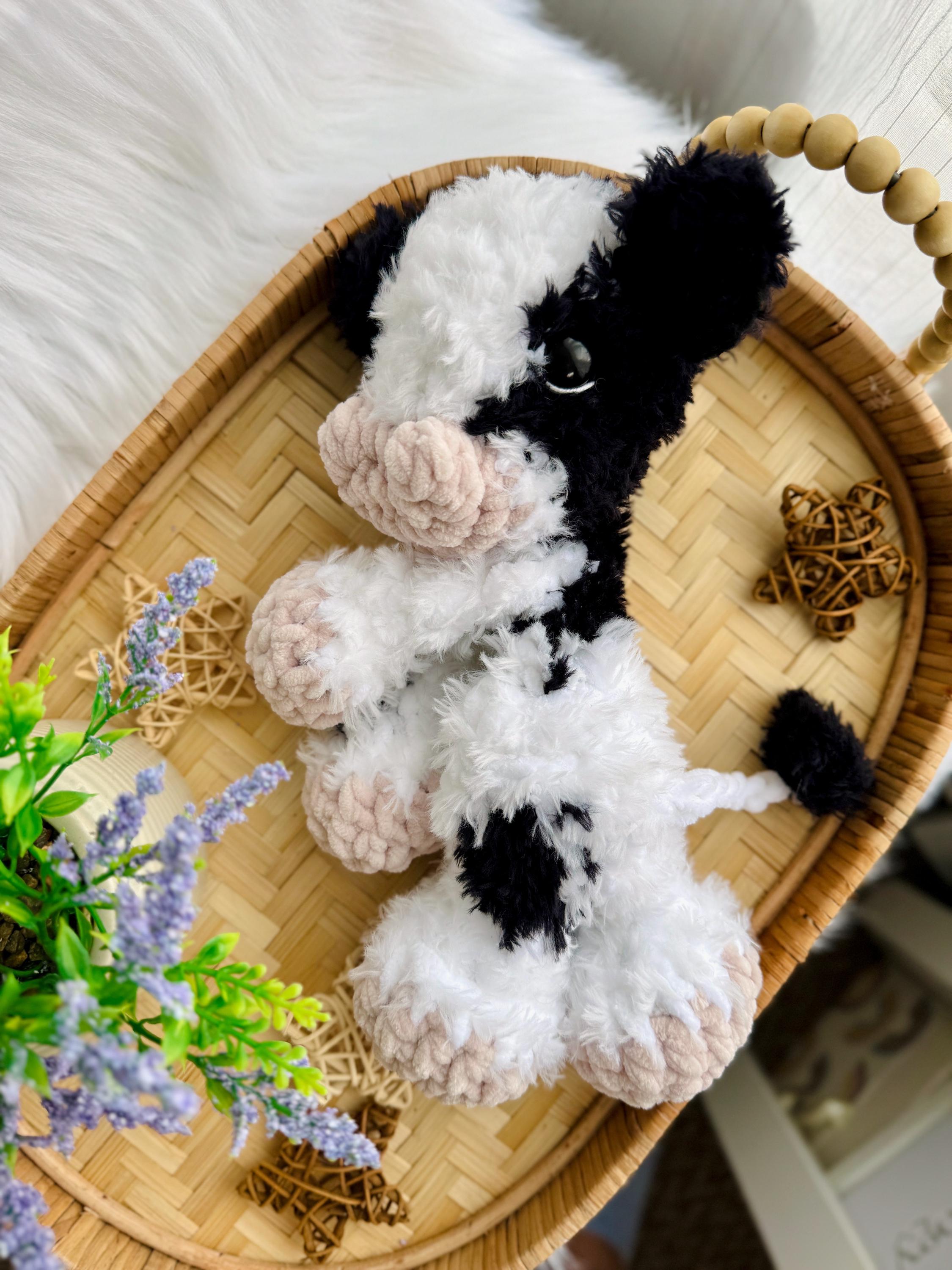 Fluffy Snuggler Cow Crochet Lovey Cow Etsy fluffy-snuggler-cow-crochet-lovey-cow-etsy