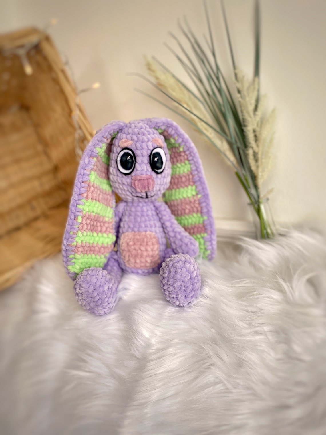 Floppy Bunny Toy Bluey Floppy Bunny Lilac Bunny - Etsy