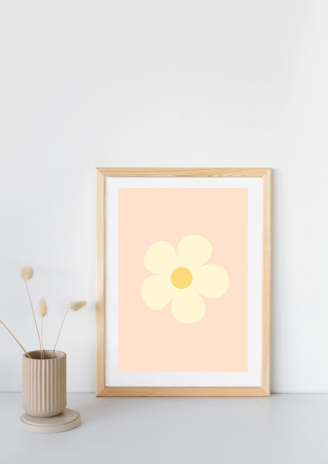 Daisy Print Set of 3 Printable Baby Nursery, Neutral, Bedroom, Lounge ...