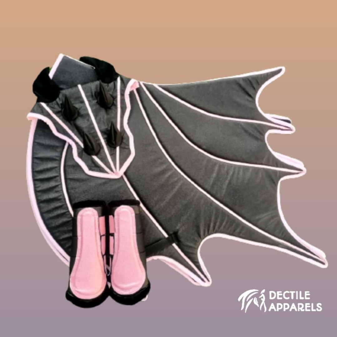 Shinny Glitter Dragon Wings English Saddle Pad for Horse With Etsy