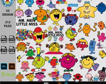 Mr. Men Little Miss Funny Cartoon Film SVG-PNG-PDF Bundle Mr. Men Little Miss Funny Cartoon Film SVG-PNG-PDF Bundle
