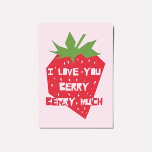 Carte de Saint-Valentin, carte d'anniversaire drôle, carte de voeux pour elle ou pour lui, je t'aime beaucoup