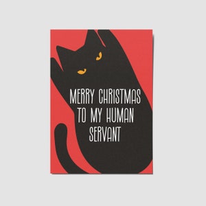 Weihnachtskarte, Christmas Cat card, lustige Katze Weihnachten karte Geschenk