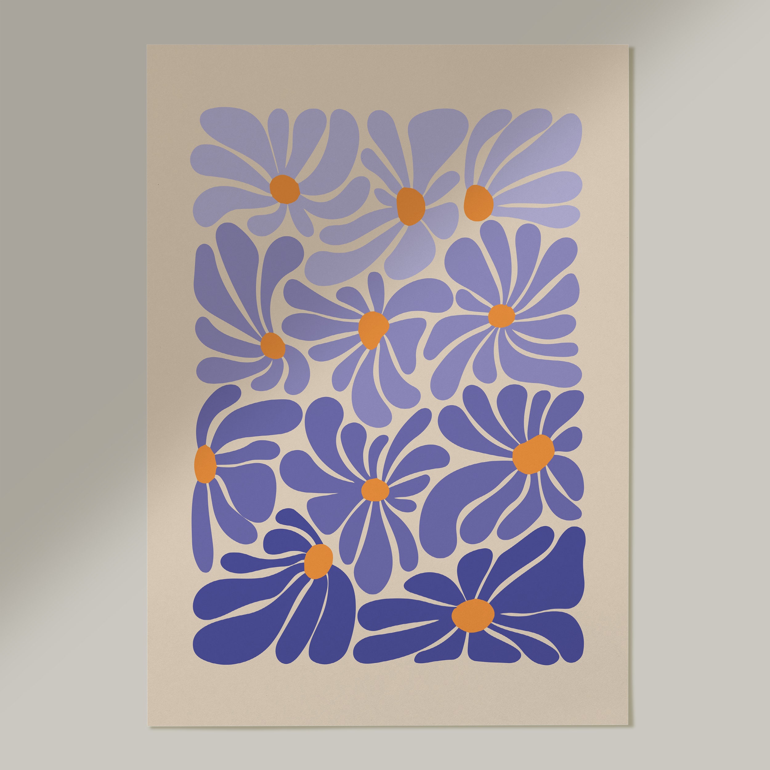 Colorful Abstract Flower Purple Flowers Abstract Botanical - Etsy