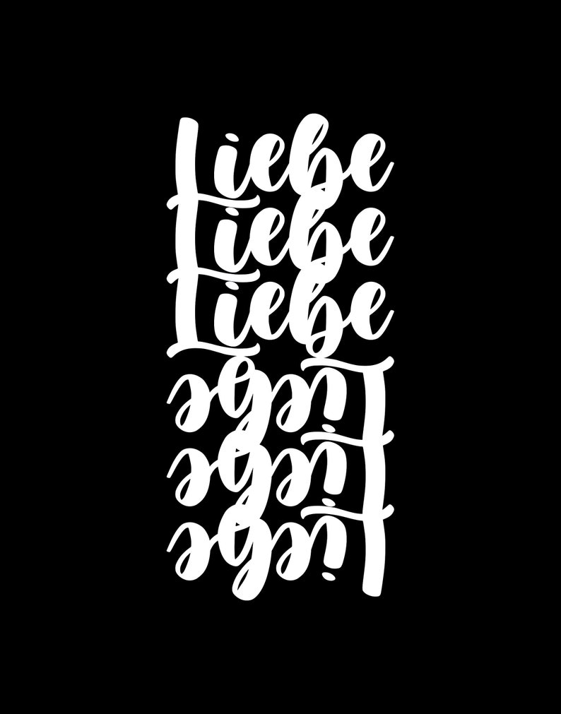 Love Print, Liebe Poster, Love Poster, Love Printable Art, Love Word