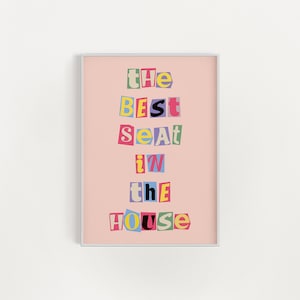 Funny Toilet Poster, Trendy Bathroom Wall Art, Funny Bathroom printable, Maximalist Bathroom Print, Funky Home Decor, Colorful Wall Print