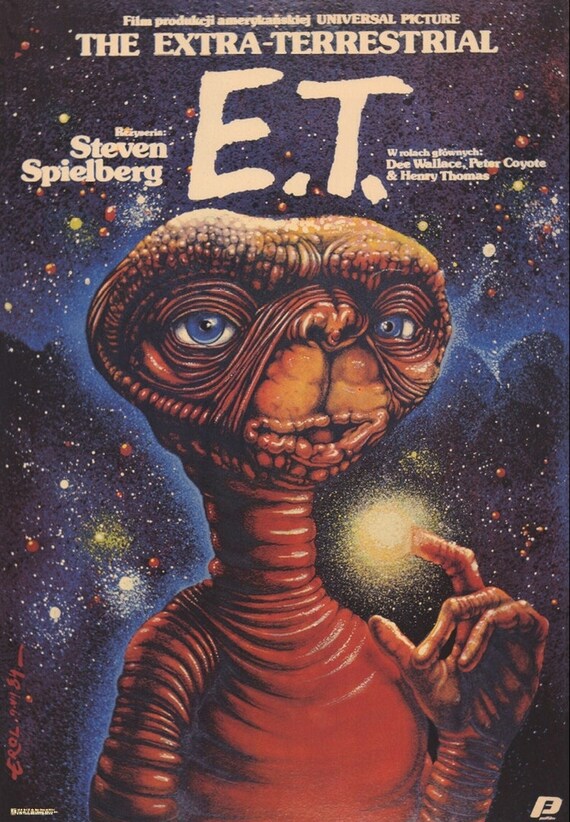 E.T. 映画ポスター　ヴィンテージ E.T. ポーランド映画ポスター（公式復刻版） - Etsy 日本