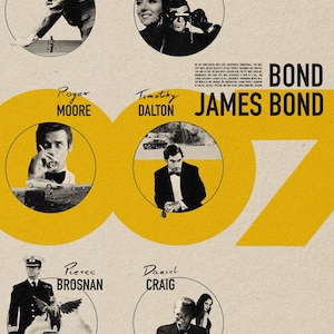 James Bond 60e &#39;Double 0&#39;s&#39; Print (1 sur 5)