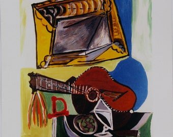 パブロ・ピカソ - ギターのある静物画 - 1926 年に印刷 - Etsy 日本