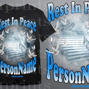 Rest in Peace Shirt Design PSD READ DESCRIPTION - Etsy