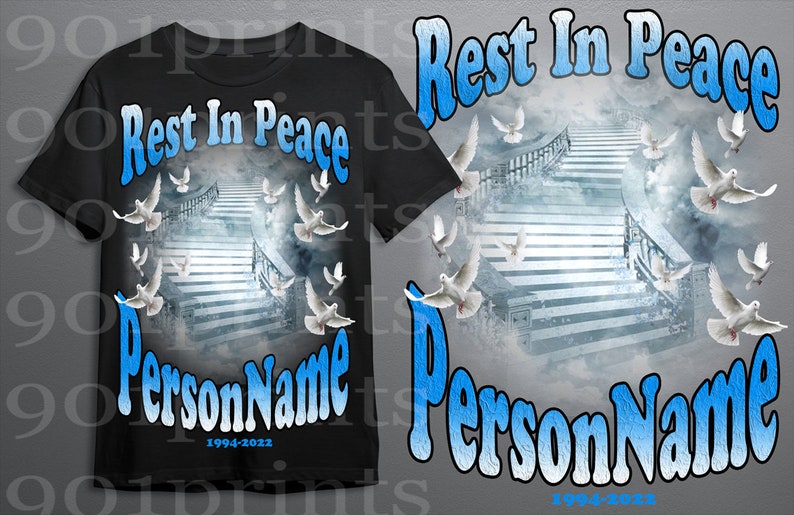 Rest in Peace Shirt Design PSD READ DESCRIPTION (Download Now) Etsy